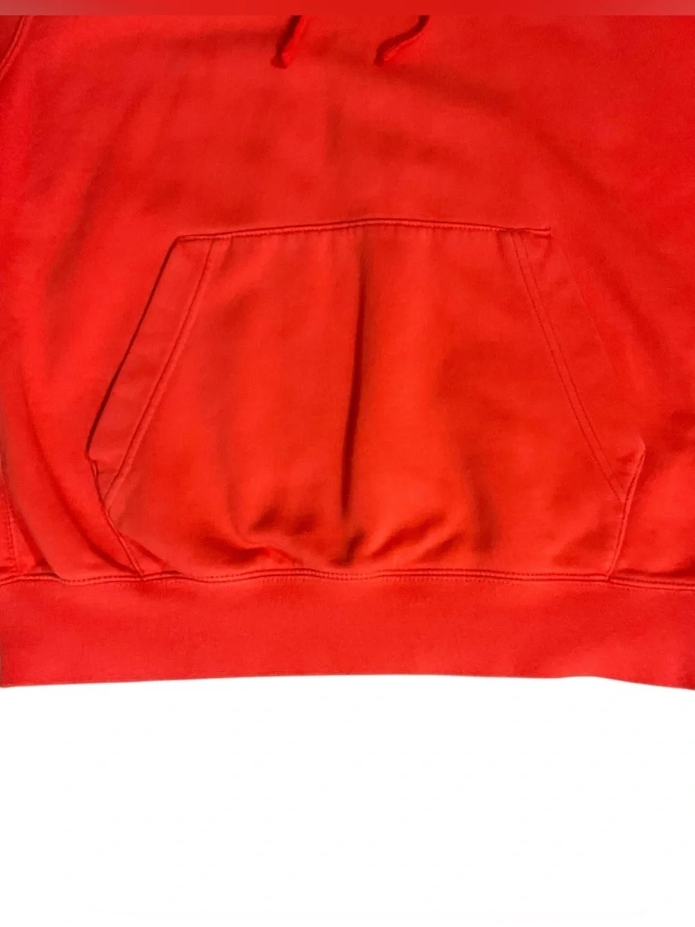 Nike Club Fleece Pullover Hoodie Team Orange White Swoosh Men M